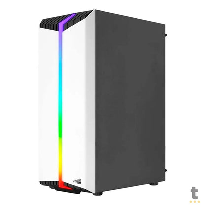 Gabinete Gamer Aerocool Mid Tower Rgb Bionic Branco Com Lateral em Vidro temperado - 73874 Truedata