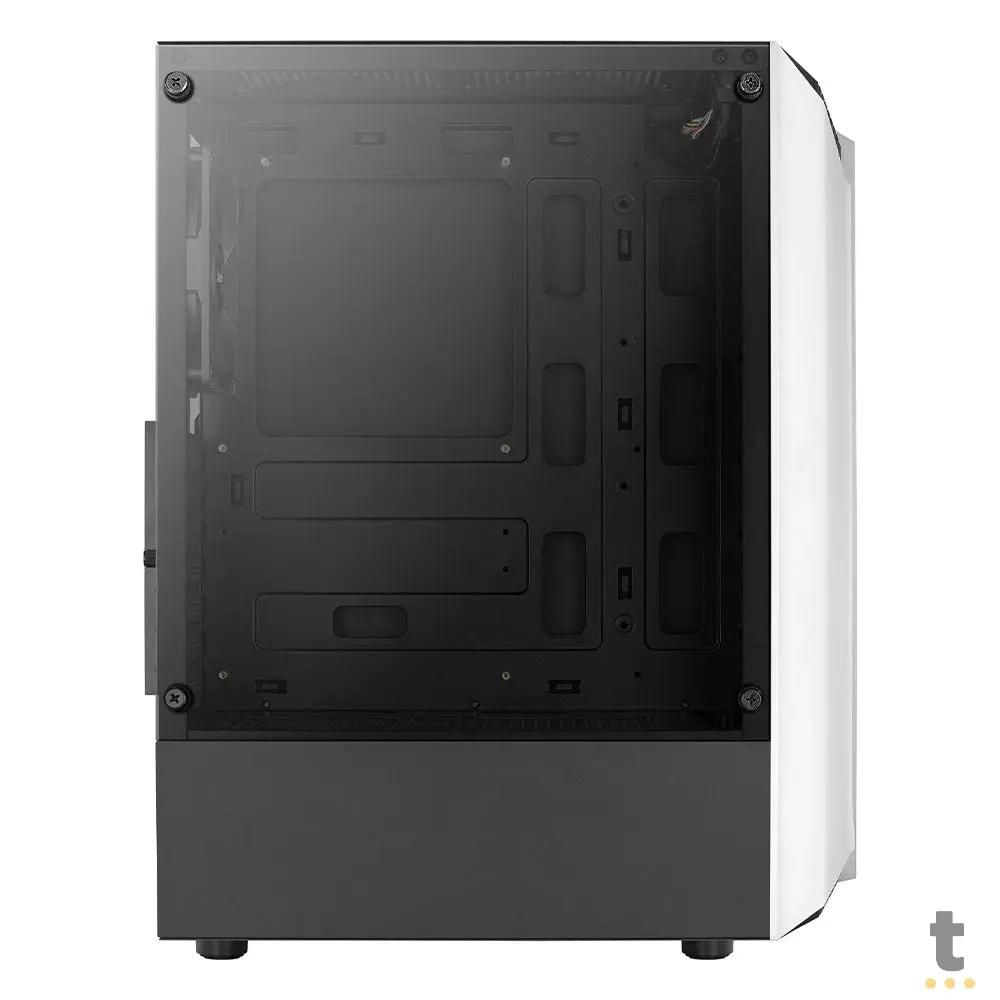 Gabinete Gamer Aerocool Mid Tower Rgb Bionic Branco Com Lateral em Vidro temperado - 73874 Truedata