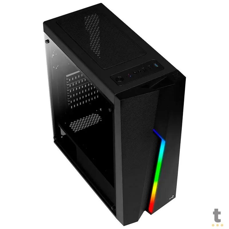 Gabinete Gamer Aerocool Mid Tower Rgb Bolt Com lateral acrílico - Pn 67990 Truedata