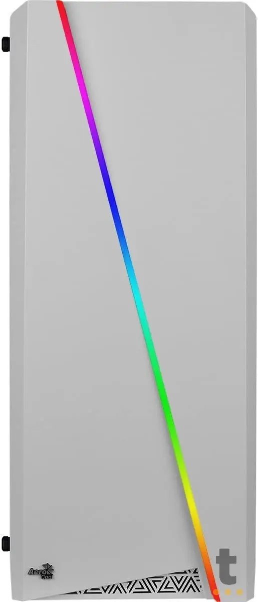 Gabinete Gamer Aerocool Mid Tower Rgb Cylon Com lateral acrílico Branco - Pn 67630 Truedata