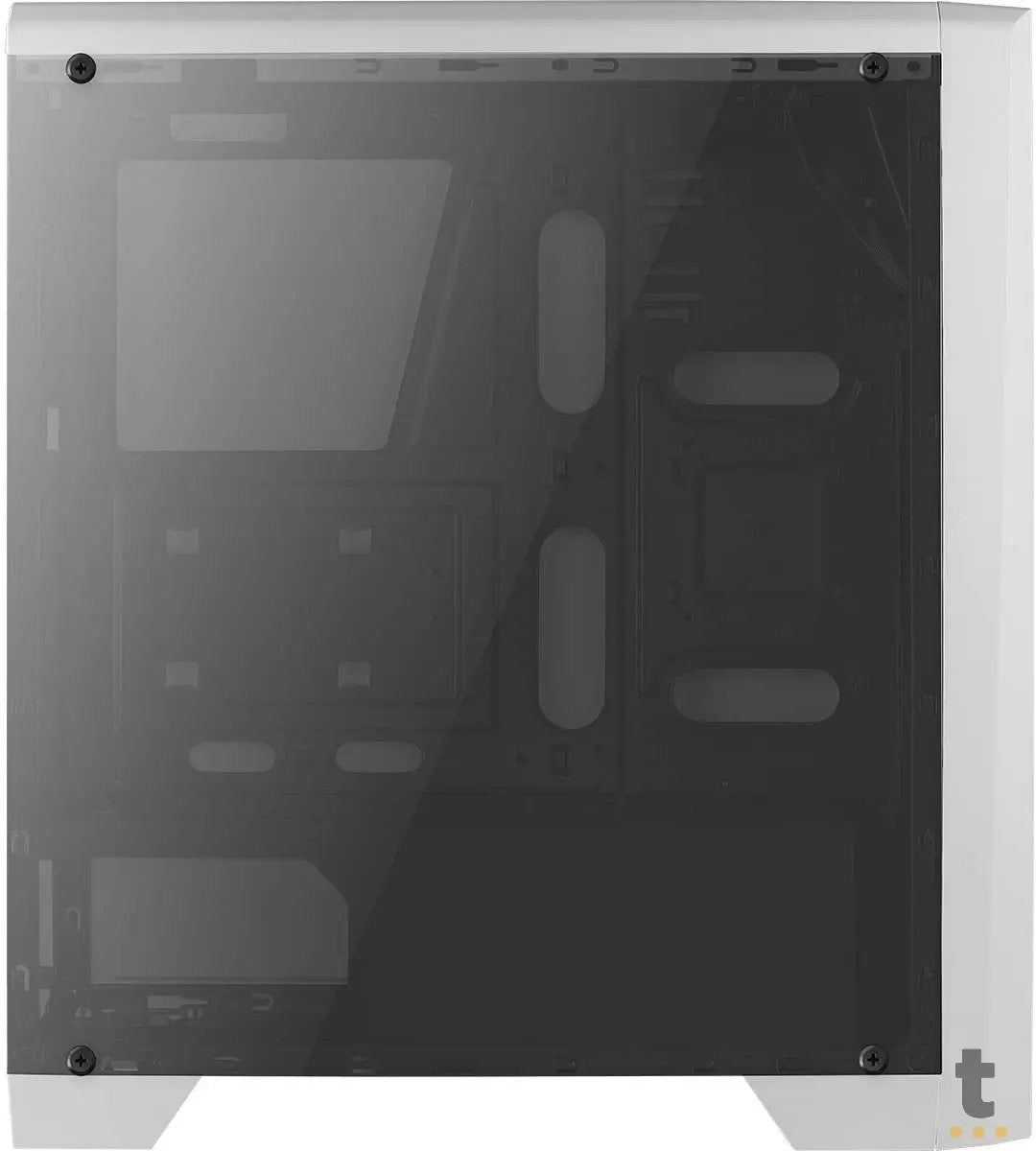 Gabinete Gamer Aerocool Mid Tower Rgb Cylon Com lateral acrílico Branco - Pn 67630 Truedata