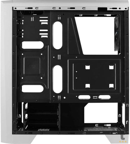 Gabinete Gamer Aerocool Mid Tower Rgb Cylon Com lateral acrílico Branco - Pn 67630 Truedata