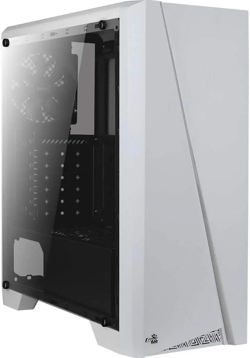 Gabinete Gamer Aerocool Mid Tower Rgb Cylon Com lateral acrílico Branco - Pn 67630 Truedata