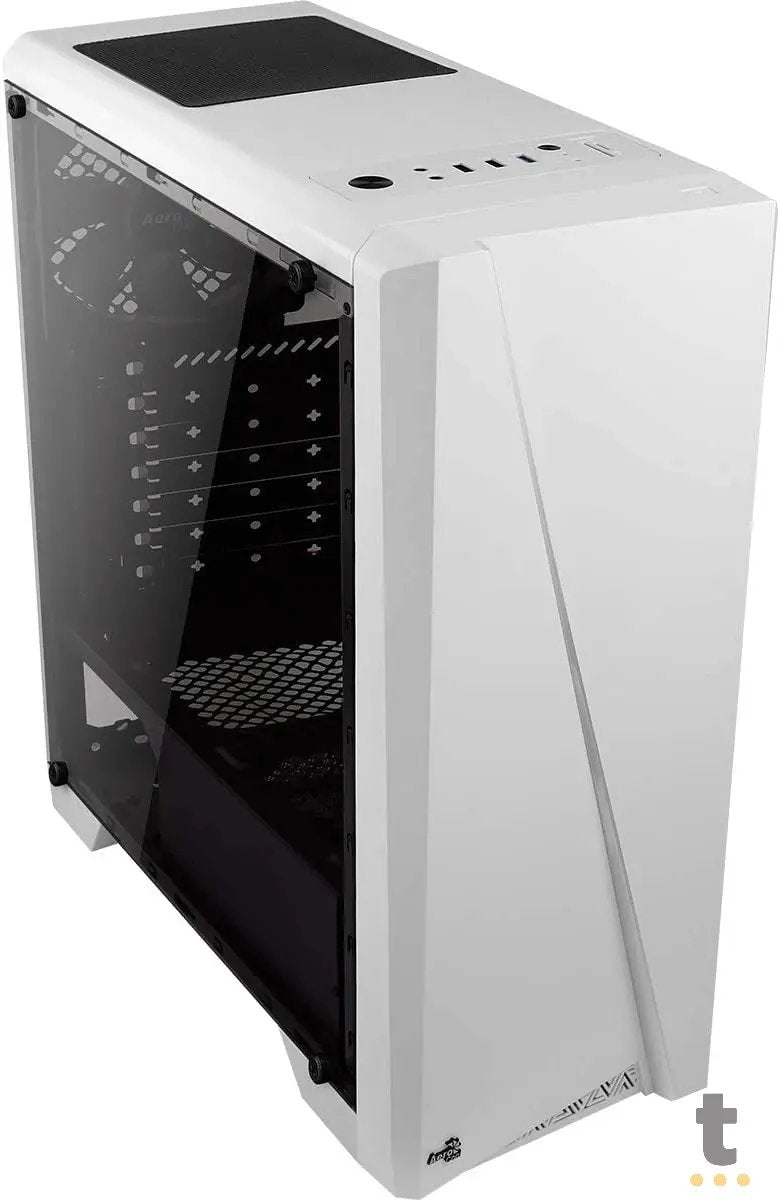 Gabinete Gamer Aerocool Mid Tower Rgb Cylon Com lateral acrílico Branco - Pn 67630 Truedata