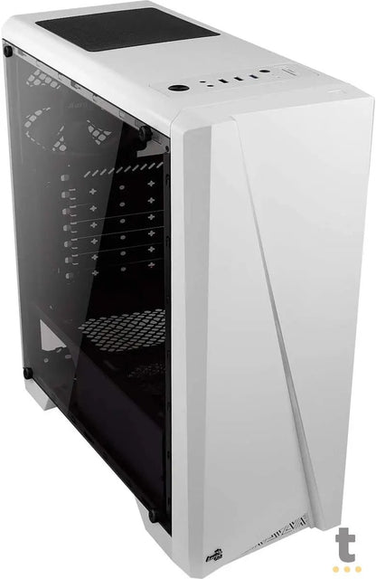 Gabinete Gamer Aerocool Mid Tower Rgb Cylon Com lateral acrílico Branco - Pn 67630 Truedata