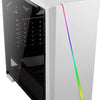 Gabinete Gamer Aerocool Mid Tower Rgb Cylon Com lateral acrílico Branco - Pn 67630 Truedata