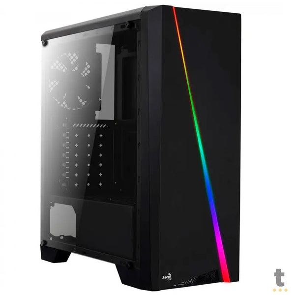 Gabinete Gamer Aerocool Mid Tower Rgb Cylon Com lateral acrílico - Pn 63858