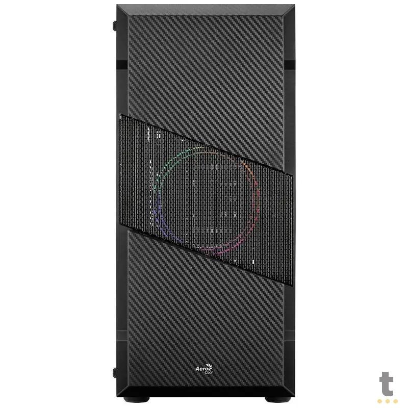 Gabinete Gamer Aerocool Mid Tower Rgb Menace Saturn Preto Com Lateral em Vidro Temperado - Pn 70616 Truedata