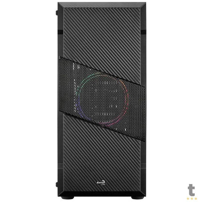 Gabinete Gamer Aerocool Mid Tower Rgb Menace Saturn Preto Com Lateral em Vidro Temperado - Pn 70616 Truedata