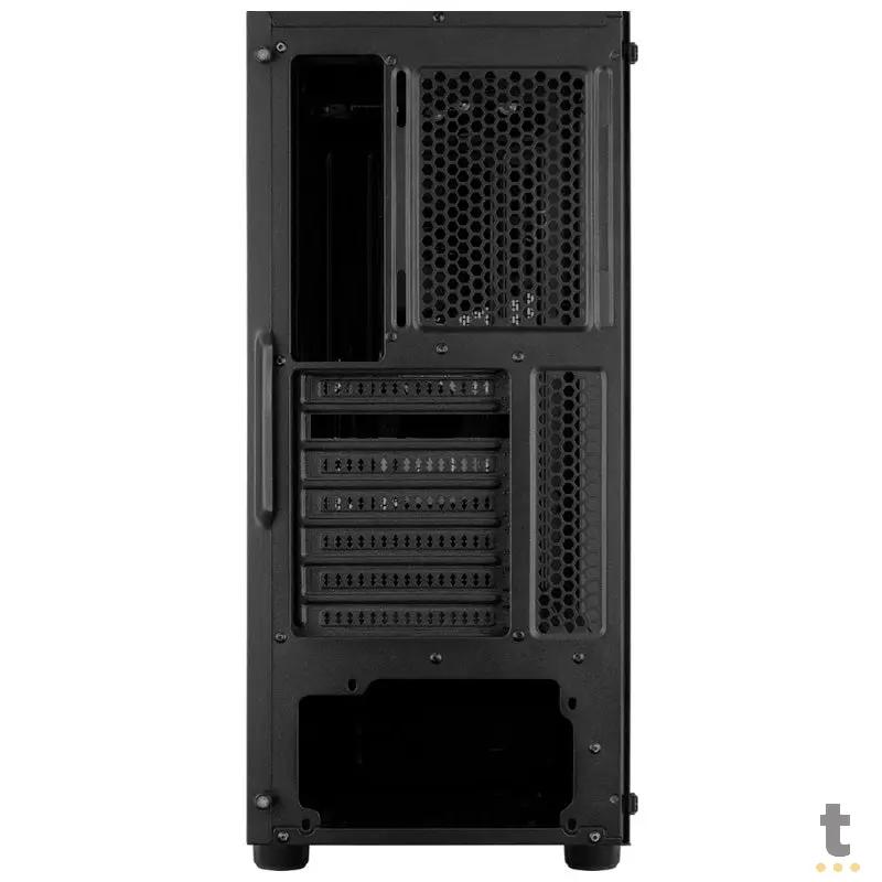 Gabinete Gamer Aerocool Mid Tower Rgb Menace Saturn Preto Com Lateral em Vidro Temperado - Pn 70616 Truedata