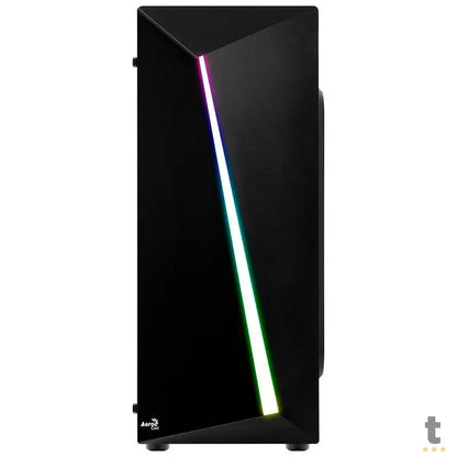 Gabinete Gamer Aerocool Mid Tower Rgb Shard Com lateral acrílico - Pn 67989 Truedata
