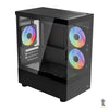 Gabinete Gamer Aerocool Mini Tower Viewport Com lateral e Frente em Vidro Temperado - 84920 Truedata