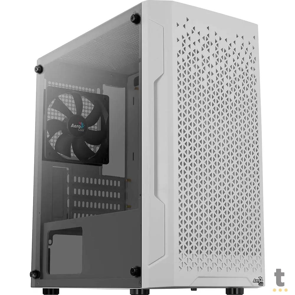 Gabinete Gamer Aerocool Mini Trinity Com lateral em Vidro Temperado Branco - 73881 Truedata