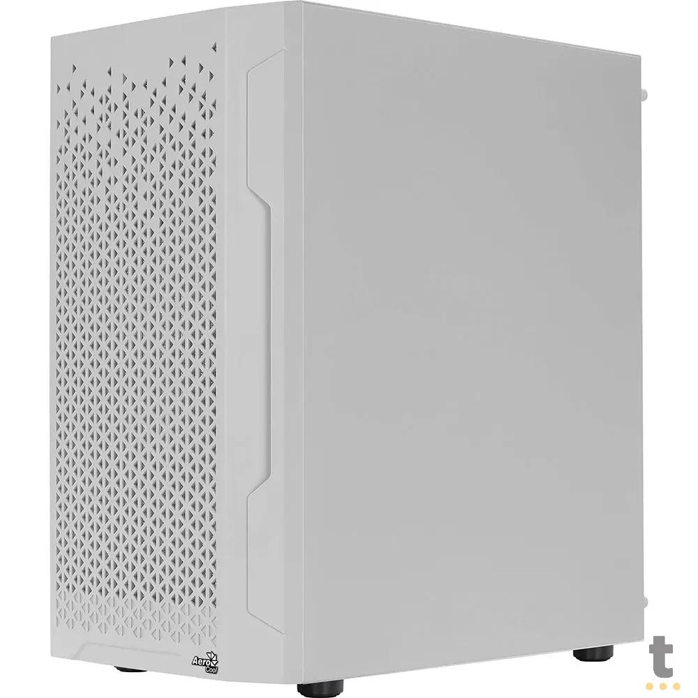 Gabinete Gamer Aerocool Mini Trinity Com lateral em Vidro Temperado Branco - 73881 Truedata