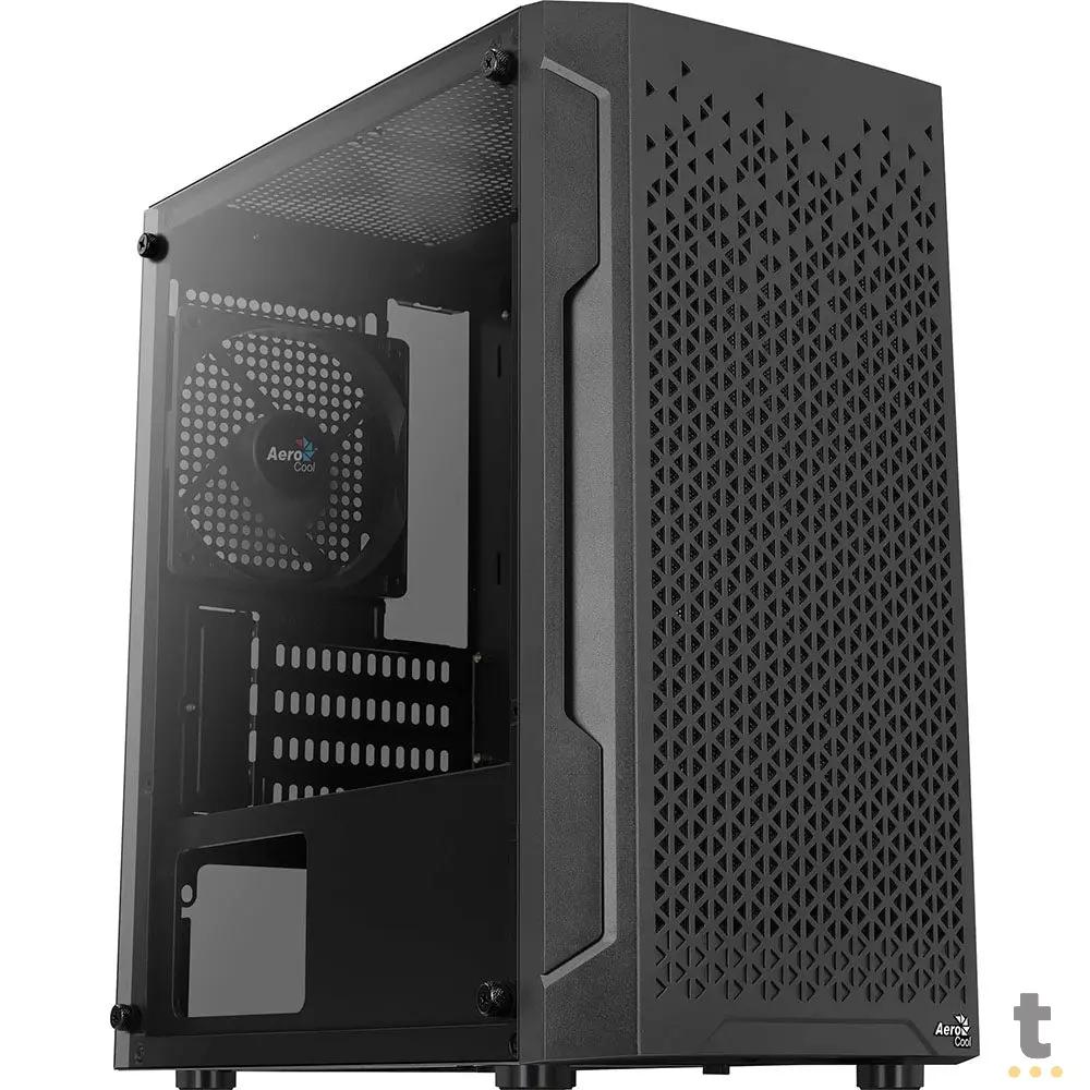 Gabinete Gamer Aerocool Mini Trinity Com lateral em Vidro Temperado Preto - 73880 Truedata