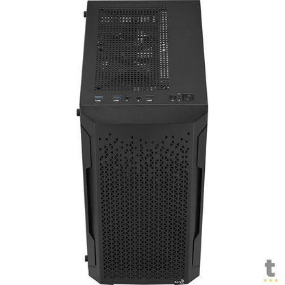 Gabinete Gamer Aerocool Mini Trinity Com lateral em Vidro Temperado Preto - 73880 Truedata