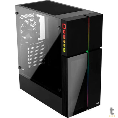Gabinete Gamer Aerocool Playa Mid Tower Rgb Com lateral em Vidro Temperado - Pn 67967 Truedata