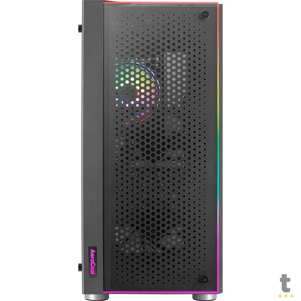 Gabinete Gamer Aerocool Skribble Mid Tower Rgb Com lateral em Vidro Temperado - Pn 78107 Truedata