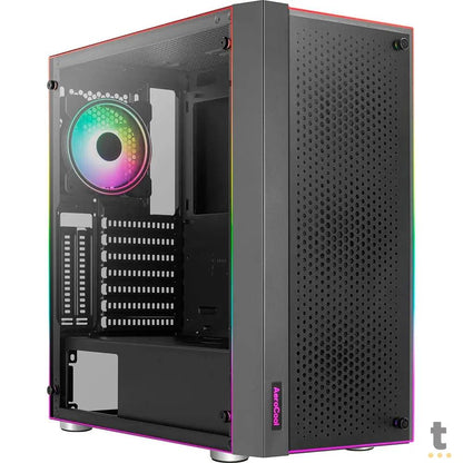 Gabinete Gamer Aerocool Skribble Mid Tower Rgb Com lateral em Vidro Temperado - Pn 78107 Truedata