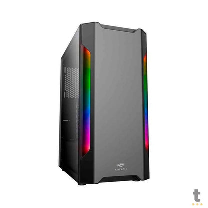 Gabinete Gamer C3Tech Mid Tower Rgb Com lateral Vidro Temperado - MT-G680SBK Truedata