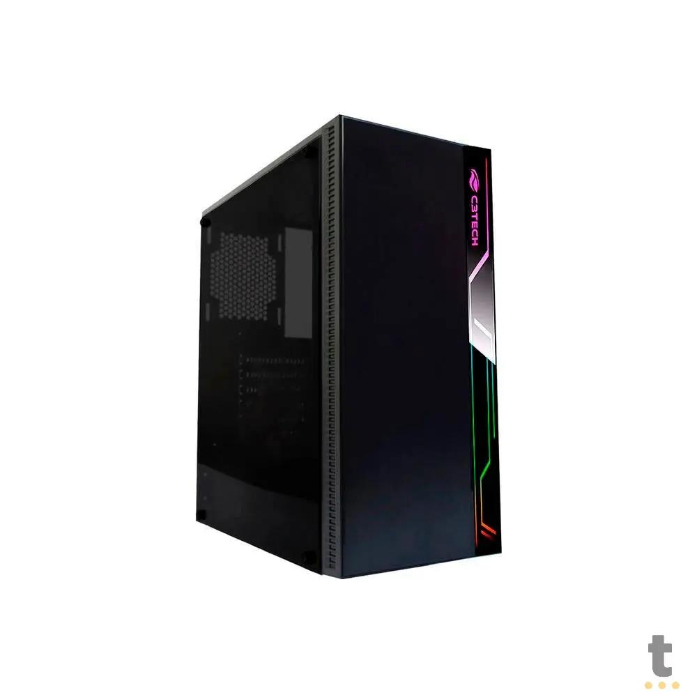 Gabinete Gamer C3Tech Mid Tower Rgb Com lateral acrílico - MT-G400BK Truedata
