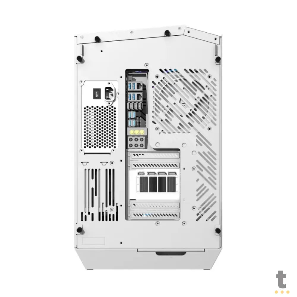 Gabinete Gamer Darkflash Atx DY470 Branco Com Lateral e Frente em Vidro Temperado ARGB - DY470 ARGB White Truedata