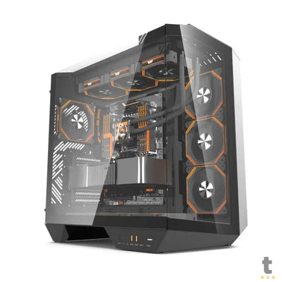 Gabinete Gamer Darkflash Atx DY470 Preto Com Lateral e Frente em Vidro Temperado ARGB - DY470 ARGB Black