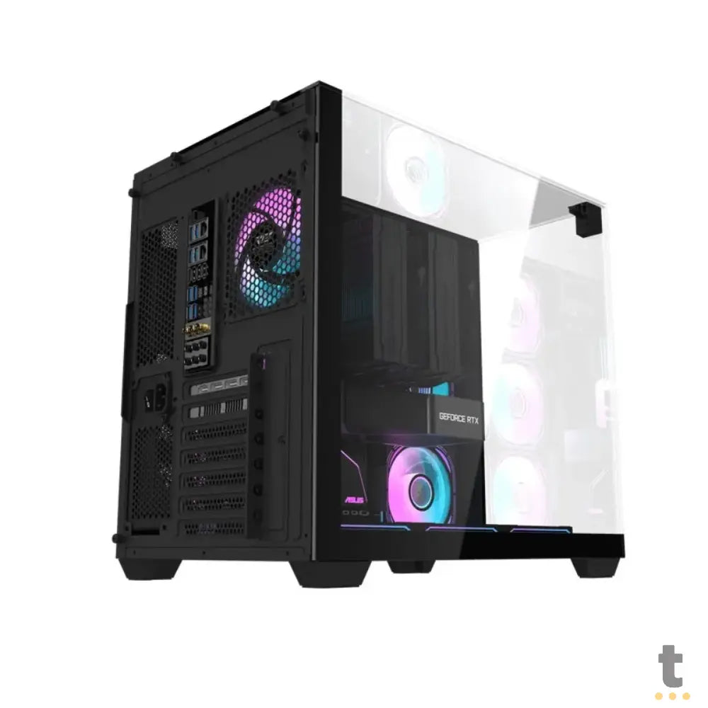 Gabinete Gamer Darkflash Atx TH285 Preto Com Lateral, Topo e Frente em Vidro Temperado ARGB - TH285 ARGB Black Truedata