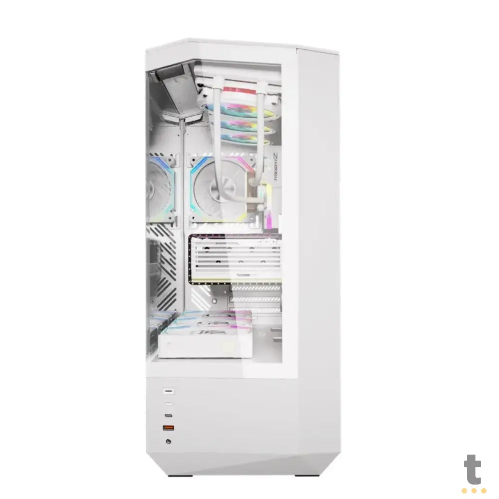 Gabinete Gamer Darkflash Mid Tower Atx DY460 Branco Com Lateral e Frente em Vidro Temperado ARGB - DY460 ARGB White Truedata