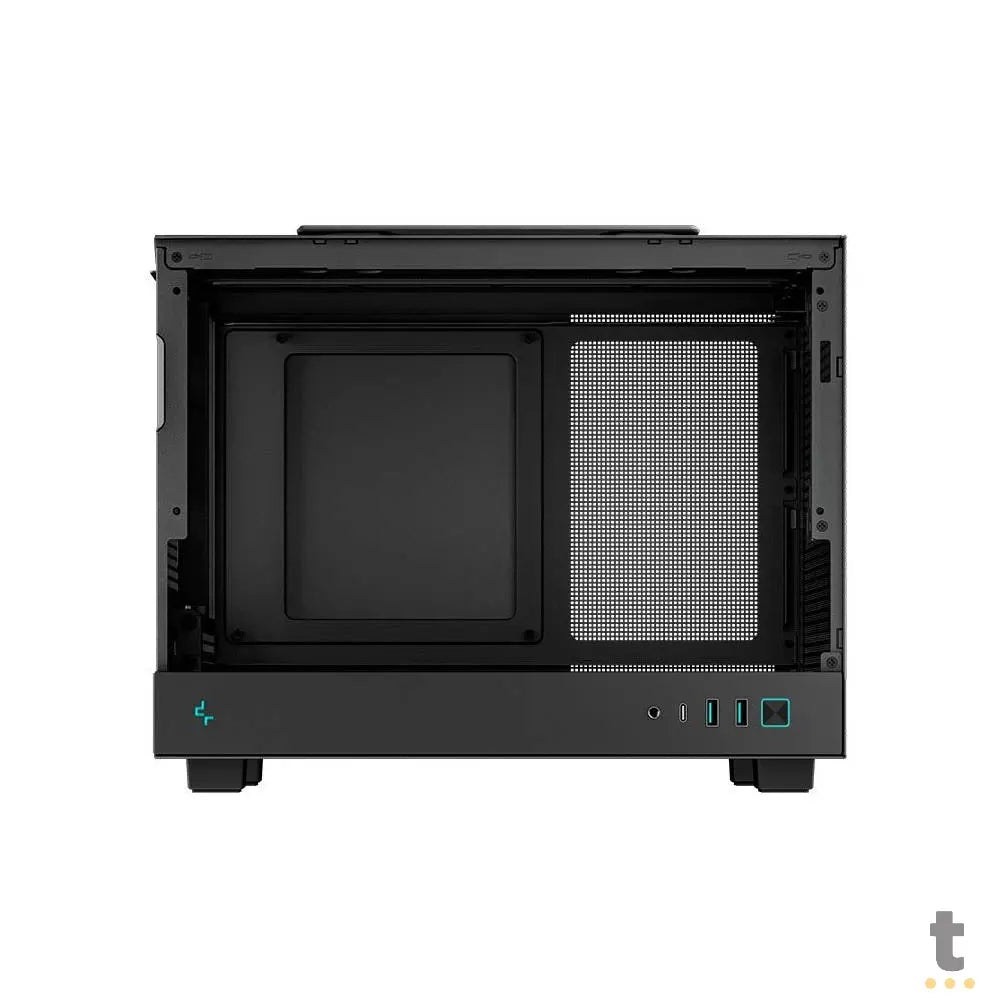 Gabinete Gamer Deepcool Mini Tower CH160 Preto Com Lateral em Vidro Temperado S/Fans - R-CH160-BKNGI0-G-1 Truedata