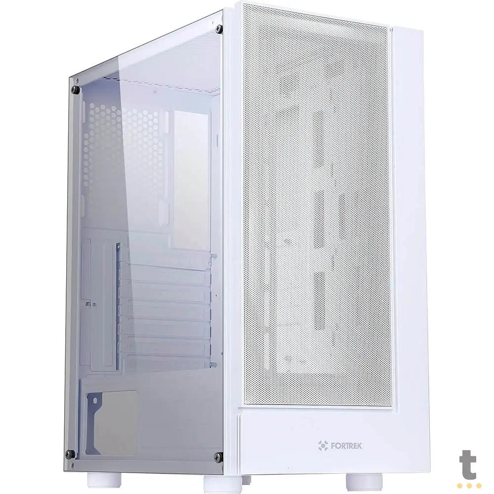 Gabinete Gamer Fortrek Cruiser Mid Tower C/ Fan Rgb e Lateral em Acrilico Branco - 80257 Truedata