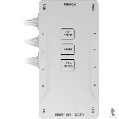 Gabinete Gamer Fortrek Cruiser Mid Tower C/ Fan Rgb e Lateral em Acrilico Branco - 80257 Truedata