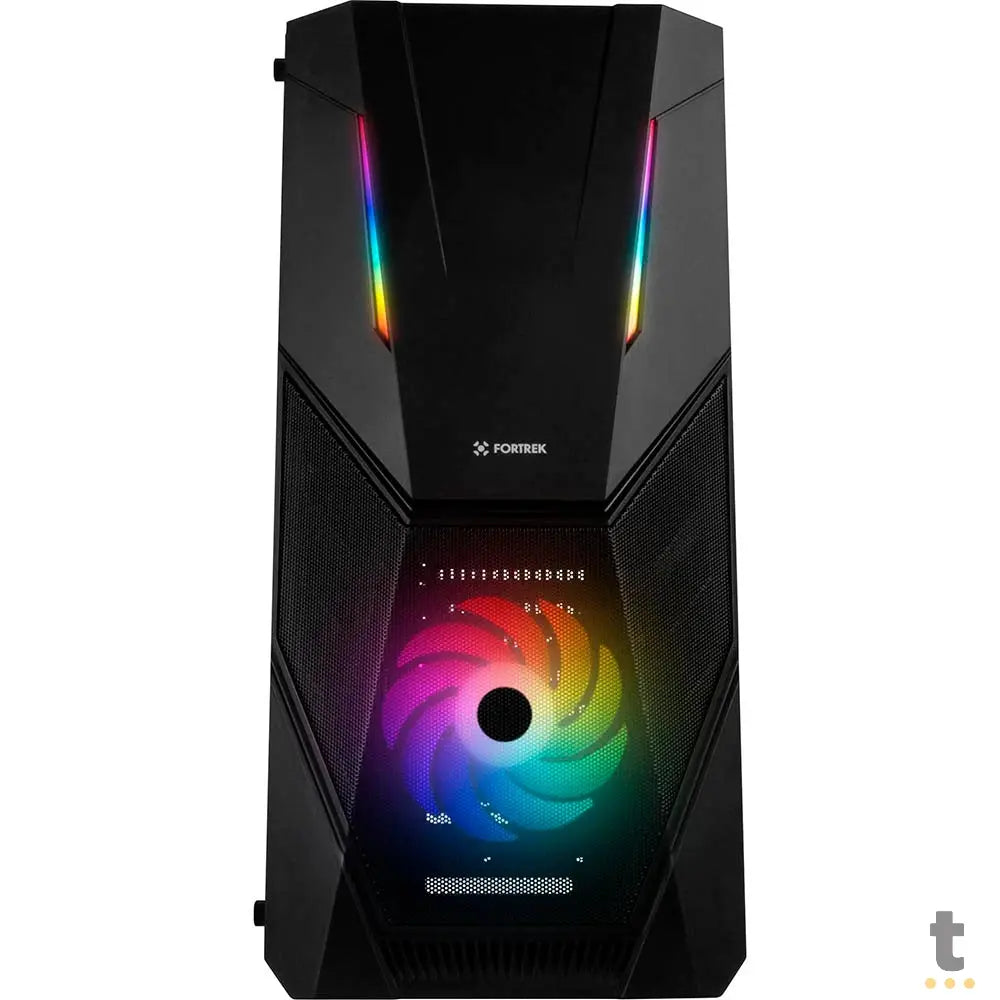 Gabinete Gamer Fortrek Mid Tower Black Hawk Rgb Com lateral em Acrilico - Pn 70570 Truedata
