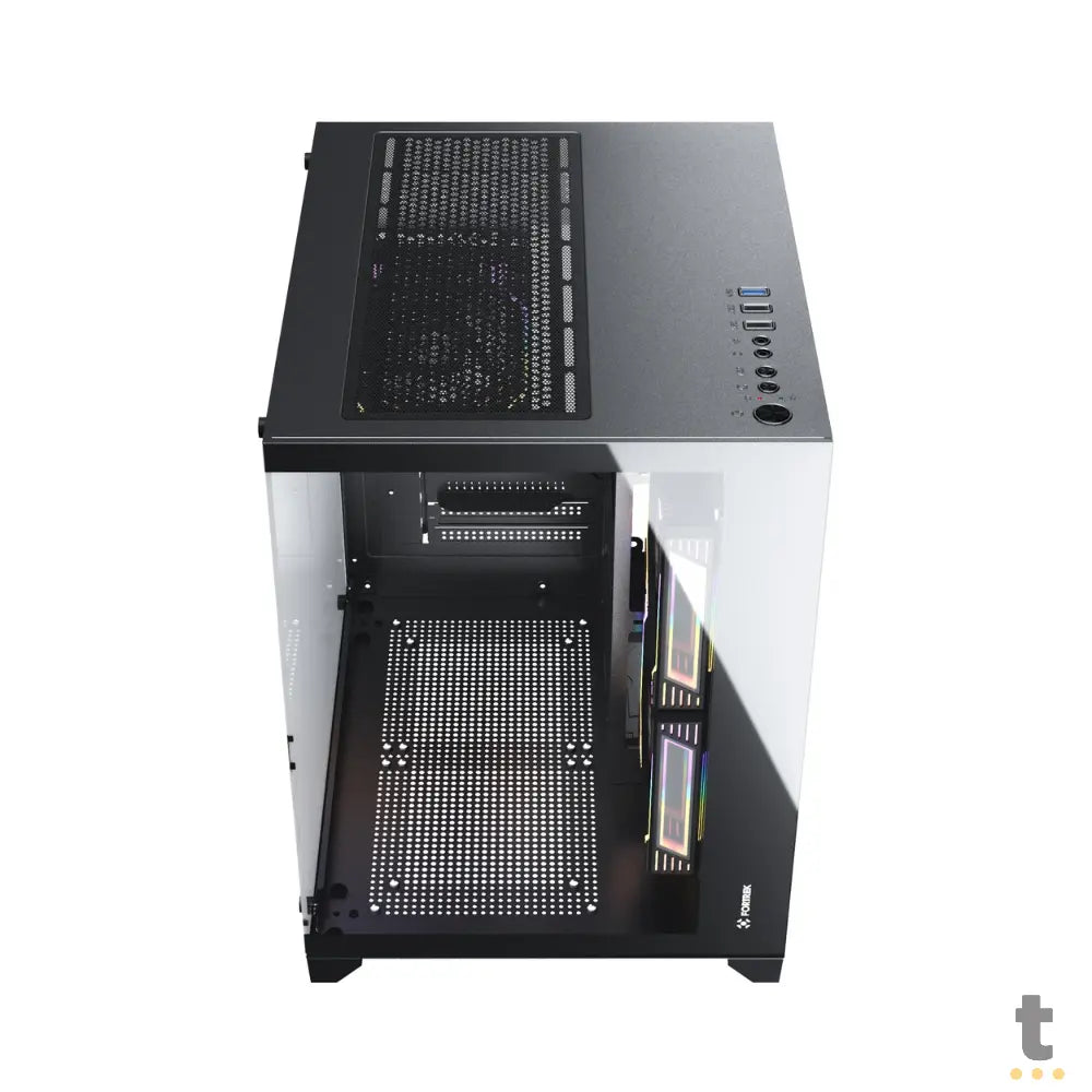Gabinete Gamer Fortrek Mid Tower Clarity C/ Lateral Em Vidro Temperado Preto - 83456 Truedata