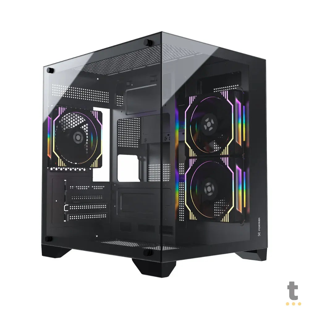 Gabinete Gamer Fortrek Mid Tower Clarity C/ Lateral Em Vidro Temperado Preto - 83456 Truedata