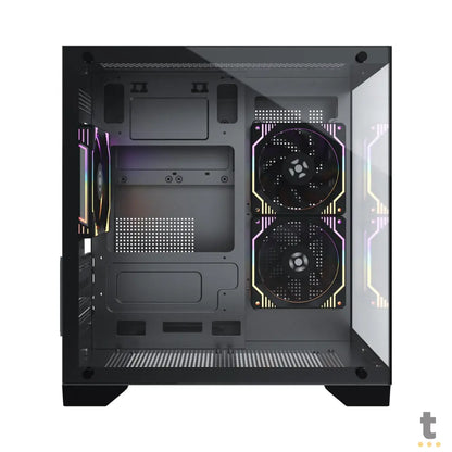 Gabinete Gamer Fortrek Mid Tower Clarity C/ Lateral Em Vidro Temperado Preto - 83456 Truedata