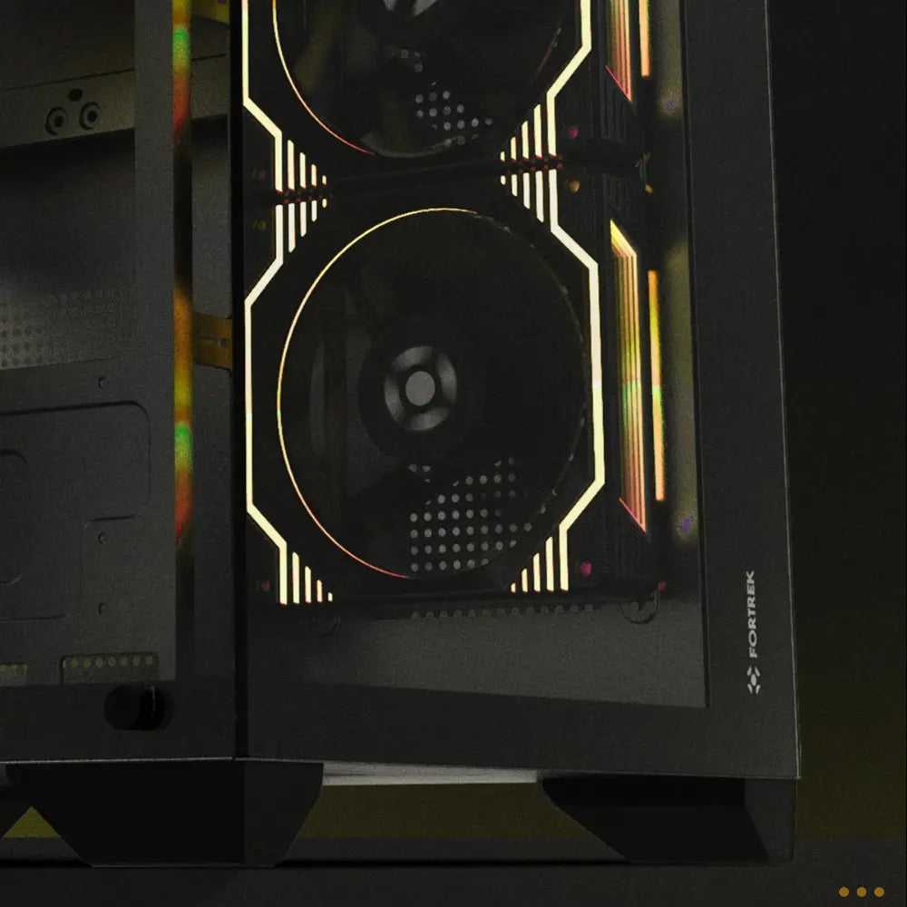 Gabinete Gamer Fortrek Mid Tower Clarity C/ Lateral Em Vidro Temperado Preto - 83456 Truedata