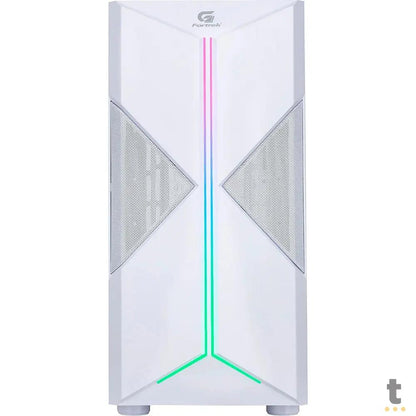 Gabinete Gamer Fortrek Mid Tower Holt Rgb Com lateral em Acrilico Branco - 80524 Truedata