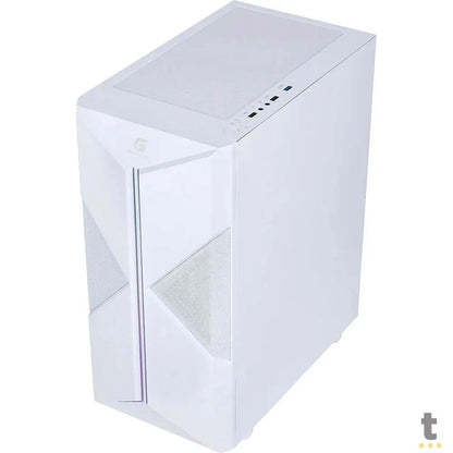 Gabinete Gamer Fortrek Mid Tower Holt Rgb Com lateral em Acrilico Branco - 80524 Truedata
