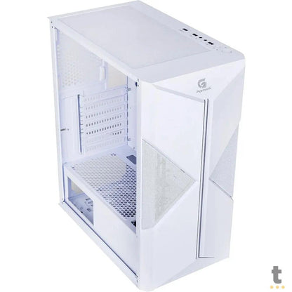 Gabinete Gamer Fortrek Mid Tower Holt Rgb Com lateral em Acrilico Branco - 80524 Truedata