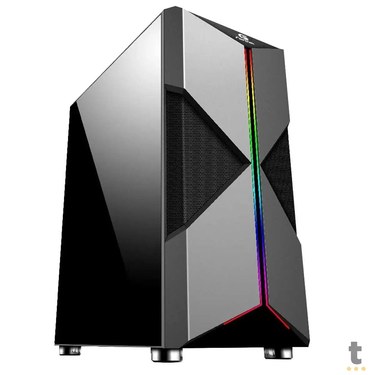 Gabinete Gamer Fortrek Mid Tower Holt Rgb Com lateral em Acrilico - Pn 70571 Truedata