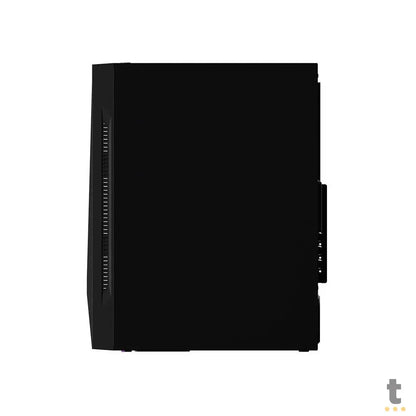 Gabinete Gamer Gamdias Mid Tower Argus E5 RGB Preto Com Lateral em Vidro Temperado S/Fans Truedata