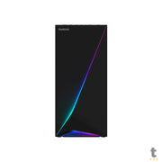 Gabinete Gamer Gamdias Mid Tower Argus E5 RGB Preto Com Lateral em Vidro Temperado S/Fans