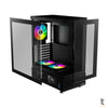 Gabinete Gamer Gamdias Mid Tower Atlas E1 Preto Com Lateral em Vidro Temperado +3 Fans ARGB Truedata