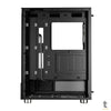 Gabinete Gamer Gamdias Mid Tower Atlas E1 Preto Com Lateral em Vidro Temperado +3 Fans ARGB Truedata
