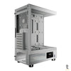 Gabinete Gamer Gamdias Mid Tower Atlas E1 WH Branco Com Lateral em Vidro Temperado +3 Fans ARGB Truedata