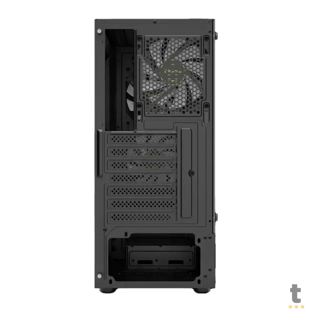 Gabinete Gamer Gamdias Mid Tower Aura GC7 Preto Com Lateral em Vidro Temperado + 3 Fans ARGB Truedata