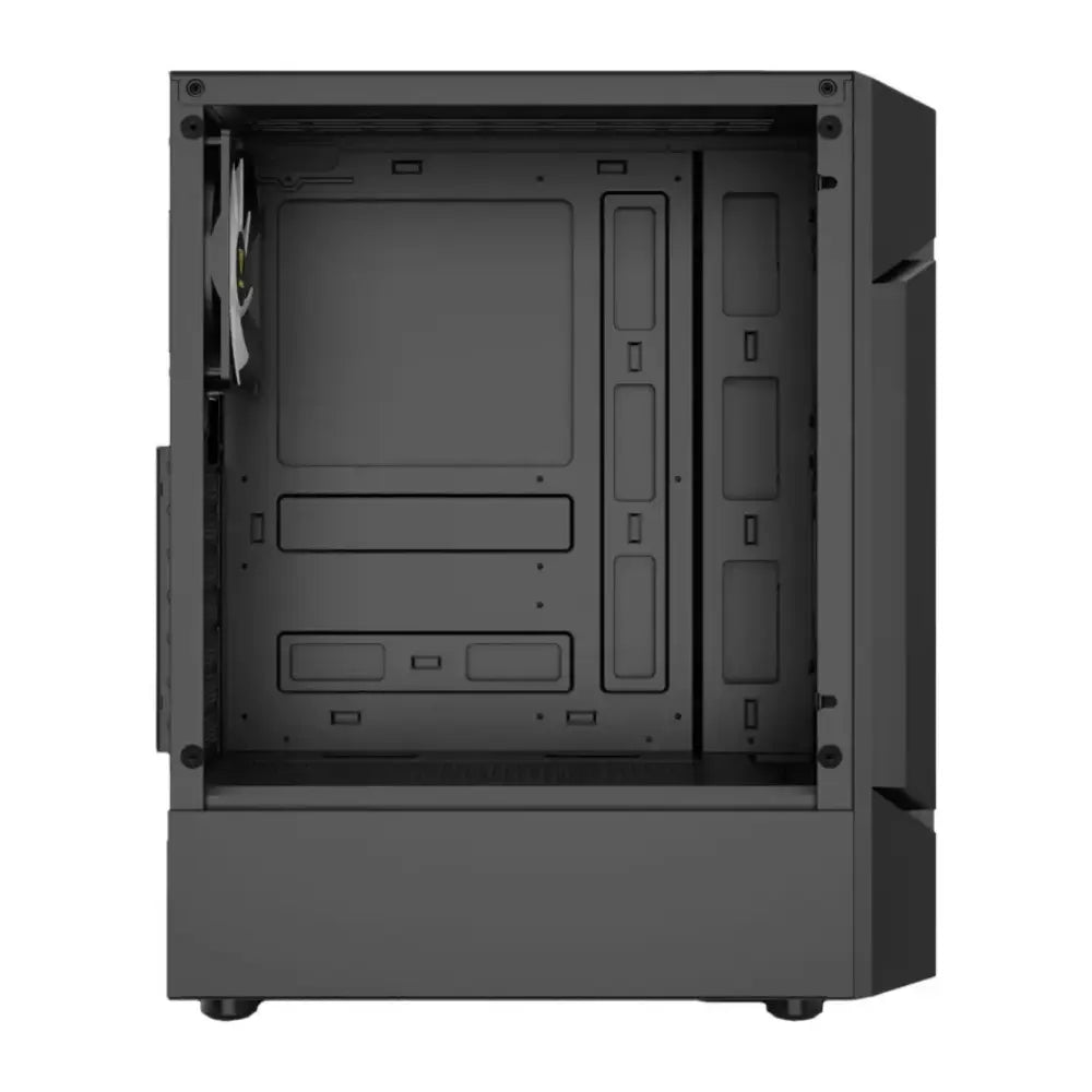 Gabinete Gamer Gamdias Mid Tower Aura GC7 Preto Com Lateral em Vidro Temperado + 3 Fans ARGB Truedata