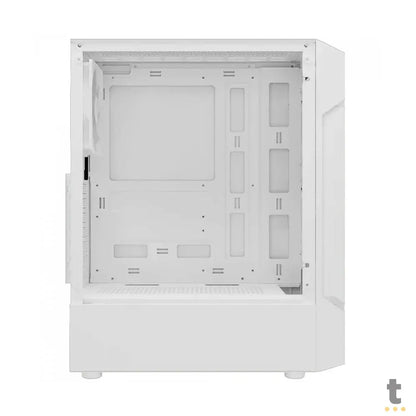Gabinete Gamer Gamdias Mid Tower Aura GC7 WH Branco Com Lateral em Vidro Temperado + 3 Fans ARGB Truedata