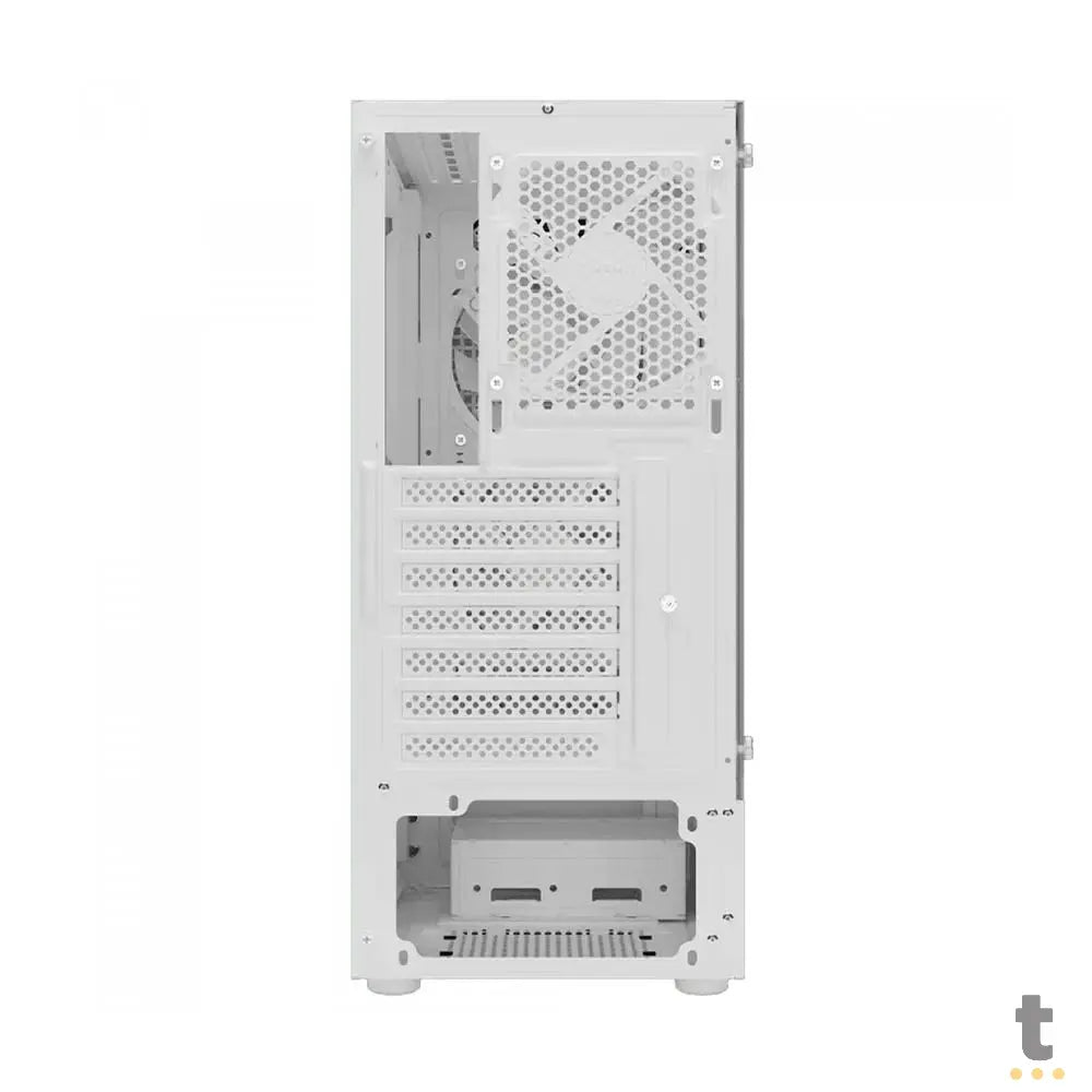 Gabinete Gamer Gamdias Mid Tower Aura GC7 WH Branco Com Lateral em Vidro Temperado + 3 Fans ARGB Truedata